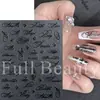 Adesivos de Unhas Transfronteiriços Novo Estilo Letras Simples em Inglês Quatro Cores Artísticos Florais Adesivos de Unhas com Letras Atacado
