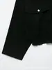 Nueva Chaqueta Corta Estilo Europeo con Cuello Alto para Mujer Otoño/Invierno 2026 Estilo Ropa de Trabajo de Cuero y Terciopelo Chaqueta Holgada con Cintura Ceñida