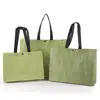 Bolsa de Mão Tecida Botão Novo Estilo Roupas Loja de Roupas Femininas Sacola de Compras Lote Pequeno Estampa de Logo Ecológico Em Estoque Pode Ser Personalizado