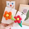 Novo Grampo de Cabelo Flor de Algodão Bolha Colorida Estereoscópica para Mulheres com Franja Lateral, Grampo Lateral Doce e Fofo para Meninas