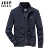 JEEP SPIRIT outono 2021 nova jaqueta masculina com gola alta casual solta casaco masculino de lã 0956