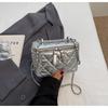 Bolso de Cadena Rombo Transfronterizo para Mujer, Nuevo Verano 2026 Bolso Cruzado de Nicho Súper Popular, Bolso Cubo Caja Incrustado de Diamantes
