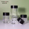 Botella de Vidrio Transparente Botella para Crema 50g Botella para Crema de Ojos Botella Dispensadora de Cosméticos 20g Botella para Crema Facial Botella Dispensadora de Vidrio Portátil