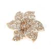Moda Pequena Fragrância High-End Strass Hotfix Flor de Cinco Pétalas DIY Headdress Artesanal Flor de Sapato Broche Acessórios de Vestuário
