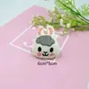 Muñeco de Conejo de Peluche de Dibujos Animados Orejas Cortas Accesorios para Muñecas Ropa Bolsas Zapatos y Calcetines Colgantes Accesorios para Joyería DIY Venta al por Mayor