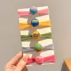 Elásticos de cabelo coloridos e elásticos para crianças que não danificam o cabelo, argolas de toalha para meninas e bebês, faixas de cabelo de alta elasticidade, acessórios de cabelo