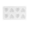 Ventas Directas de Fábrica Nuevo Molde de Mousse en Forma de Corazón de 8 Piezas Actividad de Amor para el Día de San Valentín Molde de Silicona para Hornear DIY