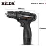 Hilda/Hilda Taladro de Mano Recargable Multifuncional Taladro Eléctrico de Litio Destornillador Eléctrico Ferretería para el Hogar Producto Caliente Transfronterizo