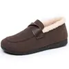 Zapatos de Algodón de Invierno para Mujer con Forro de Felpa Calientes Tipo Mocasín Antideslizantes Zapatos para Madre Suela Suave Modernos Combinan con Todo Botas de Algodón Engrosadas para Abrigo Mujer