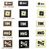 Etiquetas de Goma PVC en Stock, Etiquetas de Tela para Zapatos y Sombreros, Etiquetas Decorativas, Accesorios para Ropa, Parches de Tela, Logos de Marcas de Moda
