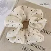 Anel de Cabelo Colorido Estilo Ballet Menina Doce Simples Versátil Corda de Cabelo Grande Tendão de Couro Estilo Coreano Acessórios de Cabelo de Cetim de Alta Qualidade