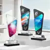Troféu de Cristal Banhado a Cor de Alta Qualidade, Prêmio Criativo Personalizado com Gravação, Troféu para Funcionário Destaque, Sofisticado e Elegante