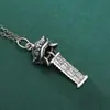 Colgante de León Atractor de Fortuna de Plata de Ley S925, Criatura Mítica León, Colgante de Estilo Étnico de Moda, Accesorios de Joyería de Plata al por Mayor