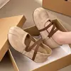Zapatos Mary Jane para mujer 2026 nuevos zapatos de cuero pequeños estilo francés, ligeros y cómodos, con suela suave, de tira cruzada, vintage, de punta baja