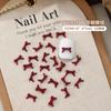 Mini Laço Acessórios de Nail Art Estilo Misto Popular Cor Pura Vermelho Âncora Grande e Pequeno Acessórios de Unha de Resina Atacado