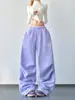 Pantalones de chándal casuales estampados para mujer, nuevo estilo Otoño e Invierno 2025, sexys, Hip-Hop, Street Dance, holgados, efecto adelgazante, versátiles, pantalones de pierna ancha