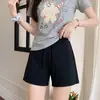 Pantalones Cortos Deportivos de Verano Finos de Capa de Aire para Mujer, Cintura Alta, Corte Holgado, Casual para Mujer Petite hasta la Rodilla, Pantalones de Yoga de Pierna Ancha de Longitud Media