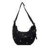 Bolsa de Tela de Moda para Mujer 2025 Nuevo Invierno Estilo Coreano y Japonés Estudiante Clase Viaje Diario Bolso Cruzado Casual Versátil Bolso de Hombro de Moda