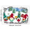 Transfronteiriço Novo Desenho Animado Papai Noel Decoração Adesivos de Parede Quarto Quarto Infantil Decoração de Natal Adesivos PVC Autoadesivo