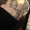 Diseño Original Sentido Amor Cuaderno Lindo Leche Suave Sentido Cara de Plata 925 Anillo Amor Mujer