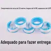 Fita de vedação de PTFE espessado para torneiras e acessórios, fabricada por fabricantes atacadistas.