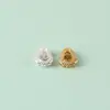 Cuentas Espaciadoras de Calabaza de Plata de Ley S925 con Circonita Incrustadas con Diamantes Soportes Vacíos Accesorios para Pulsera de Cordón Tejido a Mano DIY Accesorios Espaciadores