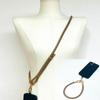 Cordón para Teléfono Móvil de Cuero de Gama Alta de Marca Reconocida con Textura de Grano, Colgante de Muñeca de Lujo Accesible, Correa para Muñeca, Llavero Sencillo