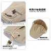 Gorra de Algodón Estilo Coreano para Hombre Primavera y Verano Boina con Bordado de Letras y Logo de Acero para Mujer Boina Retro de Pintor para Jóvenes Literarios