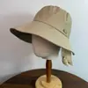 Chapéu de Balde Fino de Aba Larga para Primavera e Verão para Mulheres, Faz o Rosto Parecer Menor, Chapéu de Proteção Solar, Versátil para Look Sem Maquiagem, com Fenda Traseira, Chapéu de Pescador