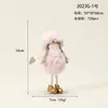 Producto Nuevo Más Vendido Transfronterizo Muñeca Ángel Colgante de Felpa Decoración de Árbol de Navidad Niña Pequeña