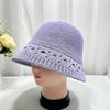 Nuevo gorro de pescador de punto transpirable de verano para mujer, gorro de pescador japonés de moda que combina con todo, sombrero de paja con protección solar y aspecto facial.