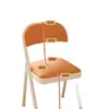 Cadeira Dobrável Doméstica com Encosto, Cadeira de Computador Portátil Simples Moderna, Cadeira de Jantar para Quarto de Estudante, Cadeira de Treinamento para Escritório