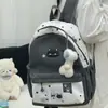 Mochila fofa estilo coreano para meninas, adequada para estudantes do ensino fundamental II e médio, mochila de náilon transfronteiriça de grande capacidade