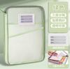 Bolsa de archivo de malla de nailon de doble capa, bolsa para asignaturas, bolsa para subramas, bolsa clasificadora, bolsa para guardar cuadernos y exámenes de estudiantes