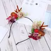 Nova Moda Mais Vendido Tiara de Natal com Galhos Vermelhos Tiara Super Fada Cabeça de Noz Tiara DIY Fábrica de Acessórios de Cabeça Atacado