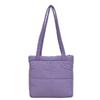 Bolso acolchado de algodón de diseño exclusivo para mujer 2026 Nuevo estilo coreano Cuadrado Pequeño Color Sólido Simple Bolso de hombro para debajo del brazo