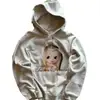 Sudaderas con Estampado Personalizado al por Mayor Transfronterizas Europeas y Americanas, Sudaderas con Capucha de Manga Larga, Chaquetas Retro, Moda Urbana Y2K