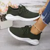 Zapatos casuales ligeros de primavera para mujer personalizados ODM, zapatillas para correr, zapatos para mujer de comercio exterior, zapatos de una sola capa transpirables, zapatillas deportivas de suela suave