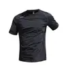 Camiseta de Manga Corta para Hombre, Ropa de Verano Delgada de Secado Rápido, Top Deportivo de Manga Corta, Nueva Camiseta Deportiva Casual de Media Manga para Hombre
