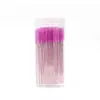 Pincel de Cílios de Cristal Engarrafado, Pincel Dupla Face Descartável para Sobrancelhas e Cílios, Pincel Espiral Colorido, Ferramenta de Beleza Portátil, Pente de Cílios