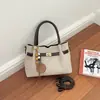 Bolso de Mano Grande de Gran Capacidad Nuevo Verano 2026, Bolso Tote de Hombro tipo Cubo con Diseño de Nicho Vintage para Mujer