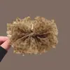 Pinza Retorcida de Gasa Burbuja Fresca a Cuadros Azules Estilo Coreano con Pinza Banana para Cola de Caballo Alta para Mujeres, Pinza para Cabello Semi-Recogido, Pinza de Garra