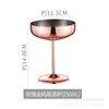 Copa de vino de acero inoxidable 304 de capa única de 500 ml, copa de vino tipo barril de gran capacidad colorida, resistente a caídas, con recubrimiento de cobre