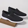 Zapatos Personalizados para Hombre, Nuevos Modelos de Primavera y Otoño, Zapatos sin Cordones Transfronterizos, Zapatos Transpirables y Cómodos de Suela Suave, Zapatos de Malla a la Moda