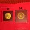 Adorno Giratorio del Símbolo de la Fortuna de Kowloon de Oro Puro 999, Regalo de Negocios, Caja de Regalo de Alta Gama, Venta Directa de Fábrica, Disponible para Venta al por Mayor