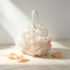 Borde de Encaje Malla Densa Suave para Baño Espuma Rápida con Cuerda para Colgar Conveniente para Escurrir y Almacenar Lavado del Hogar