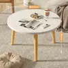 Mesa Redonda Pequeña para Ventana Saliente, Mesa Kang de Dormitorio, Mesa de Café Pequeña, Mesa Baja de Té Tatami para Apartamento Pequeño, Mesa Baja Pequeña de Piso para el Hogar