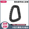 Mochila de puxar grande de plástico preto de fábrica Fivela de engate rápido Gancho de fivela de montanhismo ao ar livre Fivela generosa Fornecimento atacado