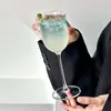 Copa en forma de tulipa, vaso de vidrio transparente para el hogar, copa de vino tinto, copa de champán atmosférica, vaso para jugo, copa de vino espumoso