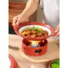 Estufa de alcohol olla seca olla para olla olla de arena cerámica comercial para el hogar base de calefacción cocina de Hunan plato especial para saltear vajilla